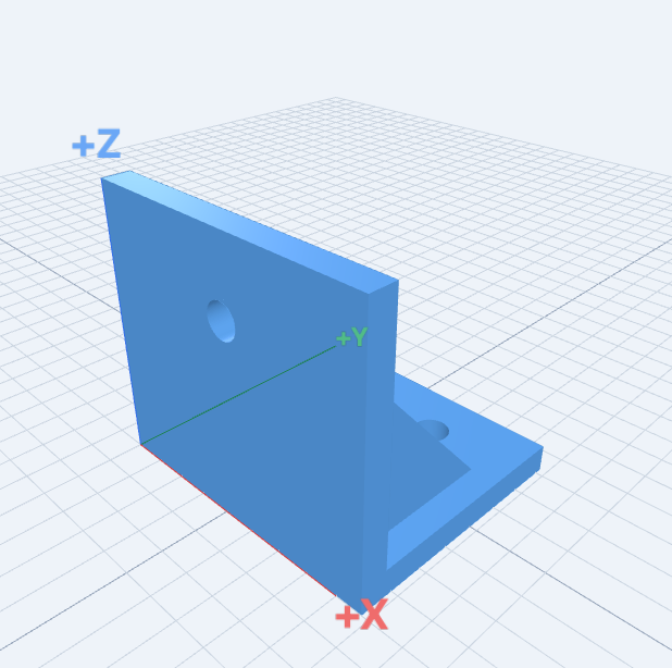 Gusseted Angle Bracket: compiled 3D model