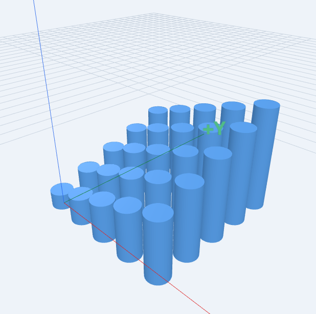 For Loop Grid: compiled 3D model