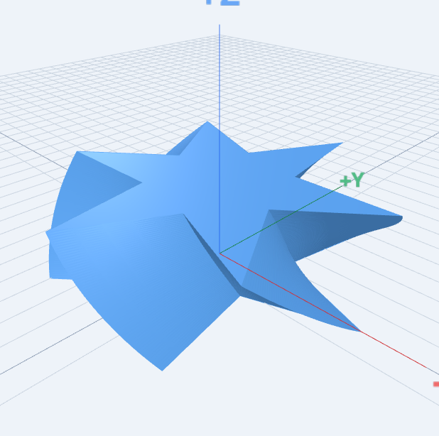 Parametric Star: compiled 3D model